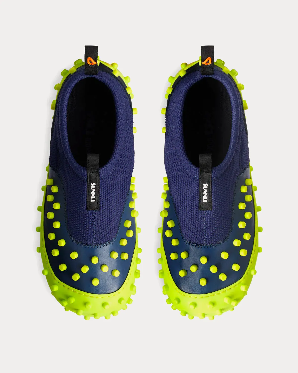 1000CHIODI Blue / Yellow Slip On Sneakers