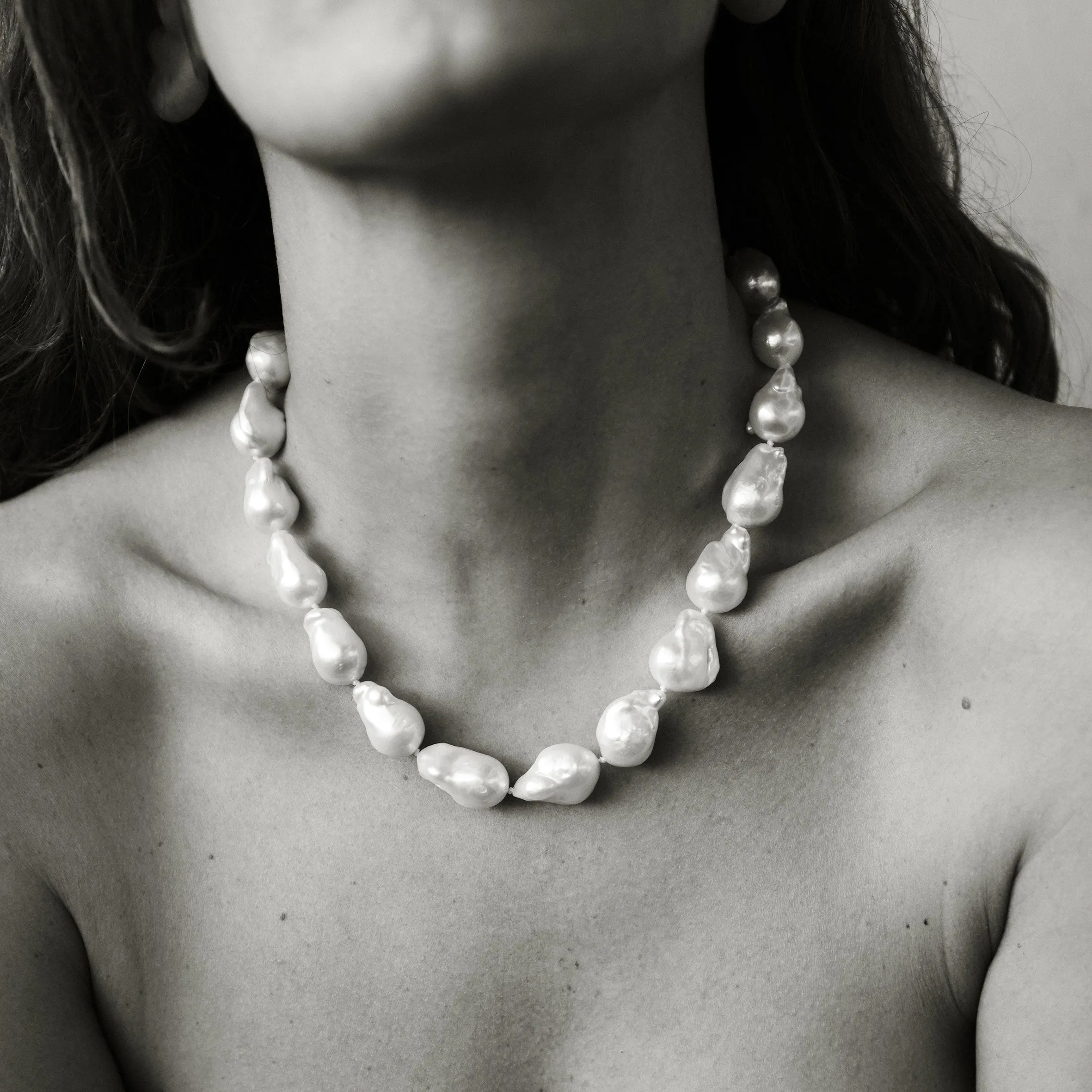 Baroque Pearl Necklace   Bracelet Set