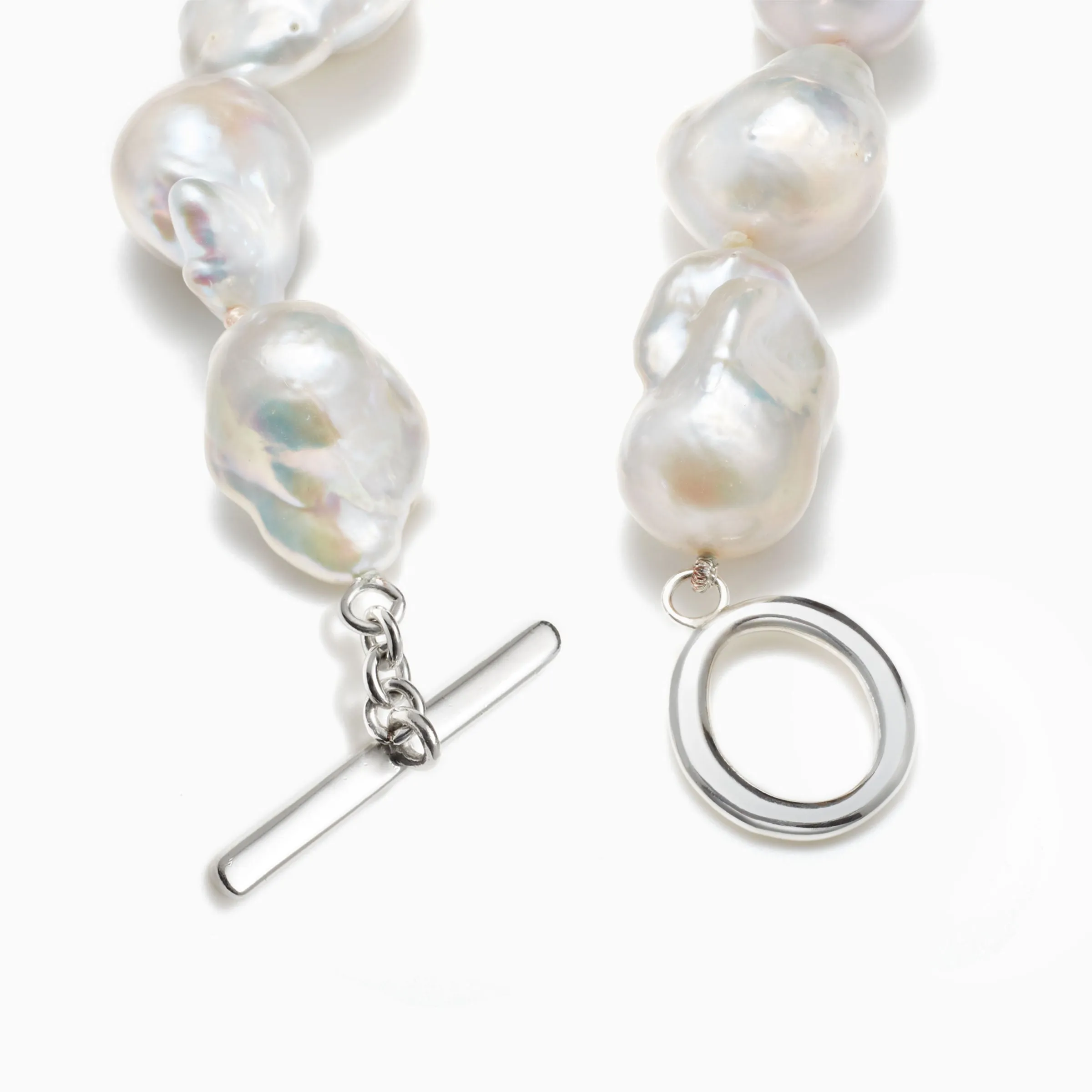 Baroque Pearl Necklace   Bracelet Set