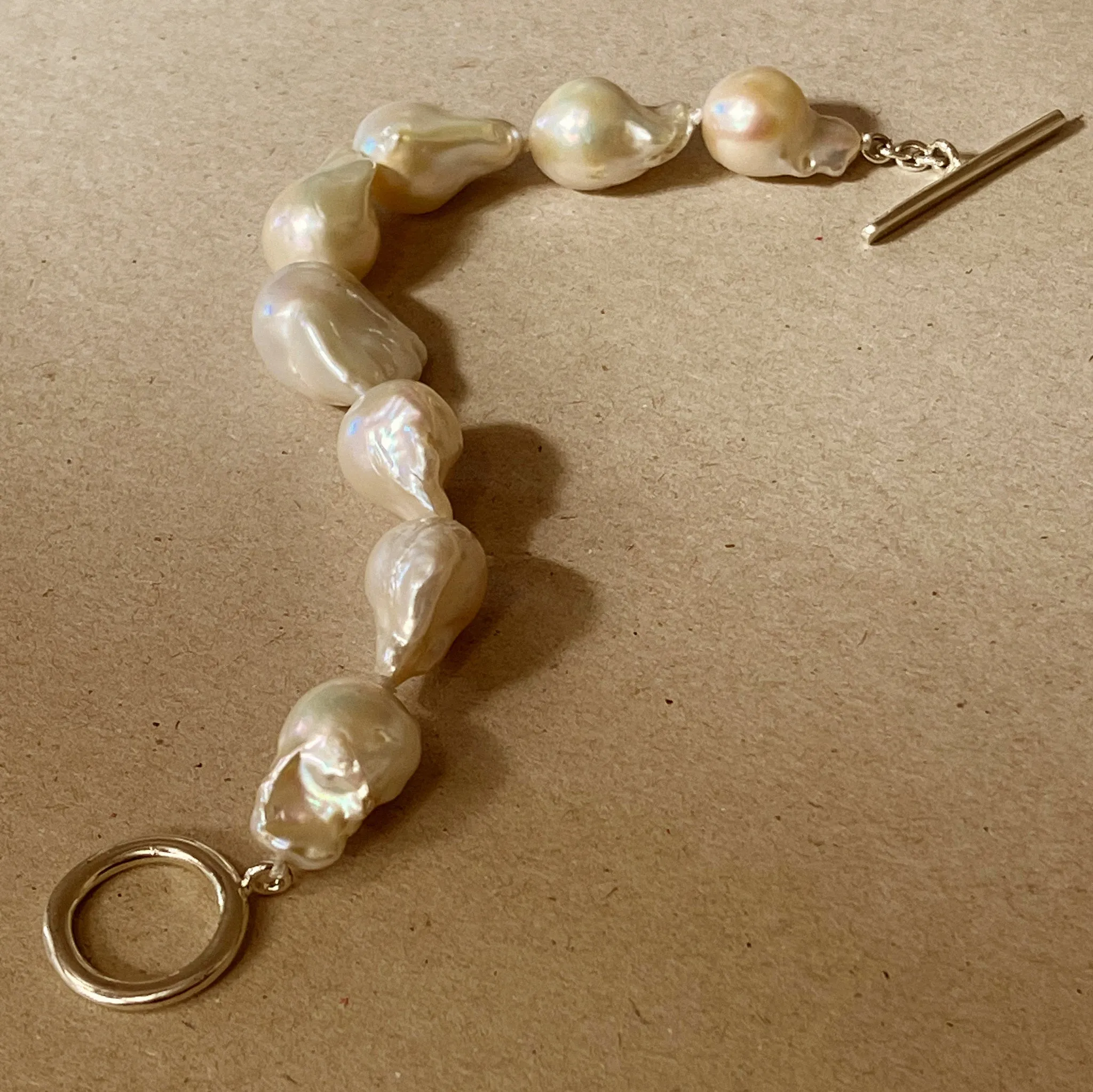 Baroque Pearl Necklace   Bracelet Set