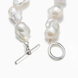 Baroque Pearl Necklace   Bracelet Set