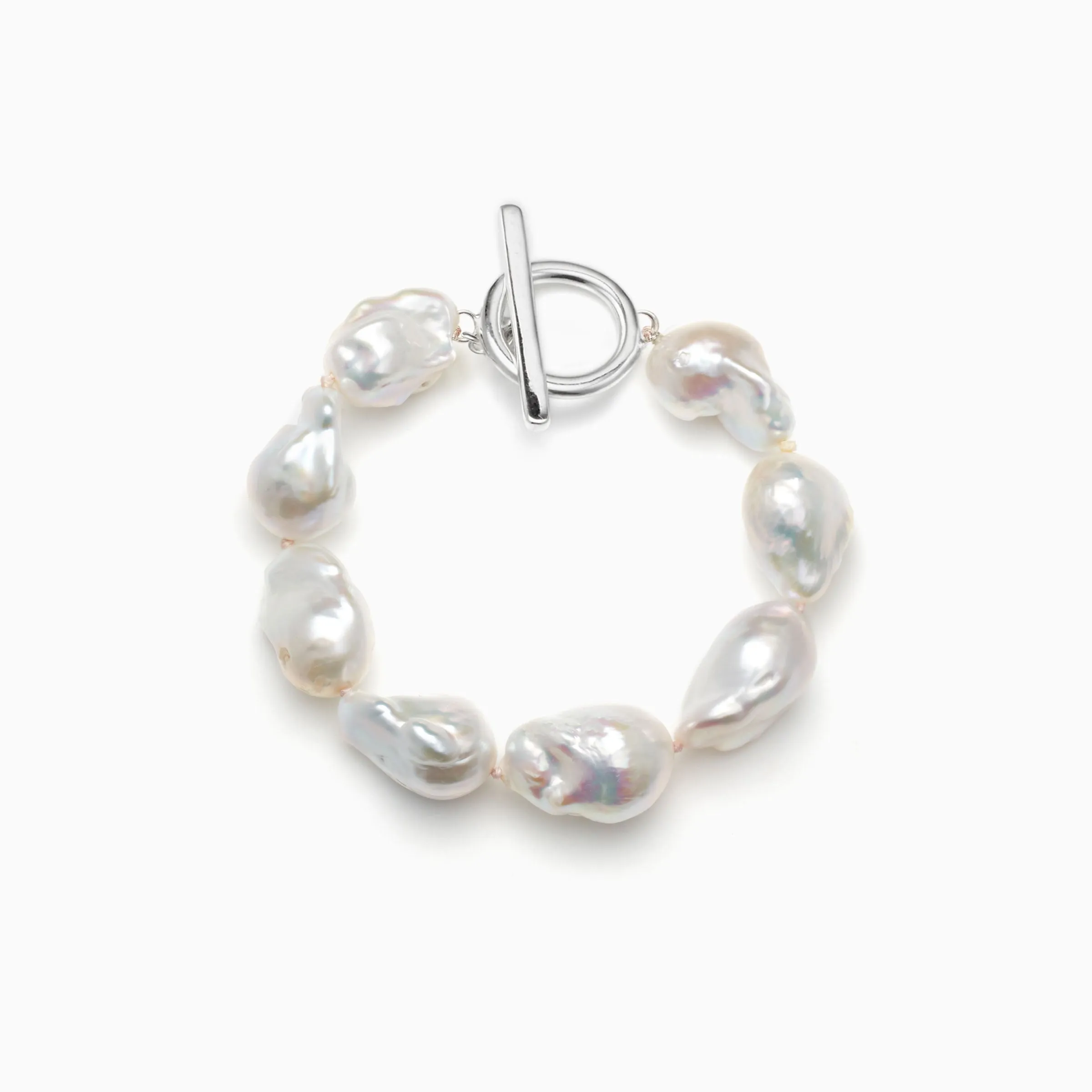 Baroque Pearl Necklace   Bracelet Set