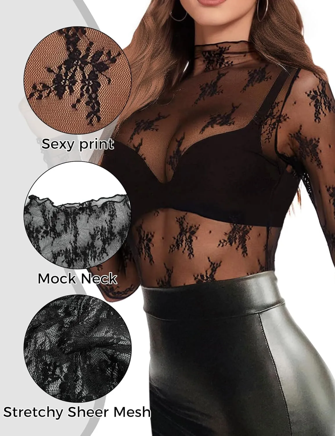 Buauty Sheer Tops for Women,Mesh Fishnet Tops Plus Size,Stylish and Sensational Mesh Blouses for Fashion-Forward Ladies