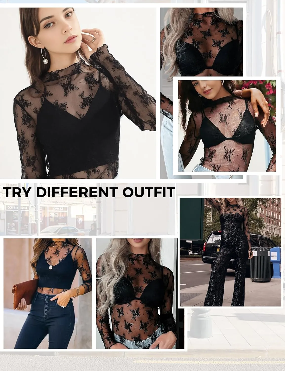 Buauty Sheer Tops for Women,Mesh Fishnet Tops Plus Size,Stylish and Sensational Mesh Blouses for Fashion-Forward Ladies