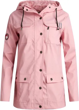 CANADA WEATHER GEAR Womens Rain Jacket - Weather Resistant Lightweight Trench Coat with Adjustable Hood (Sizes: S-XXL)