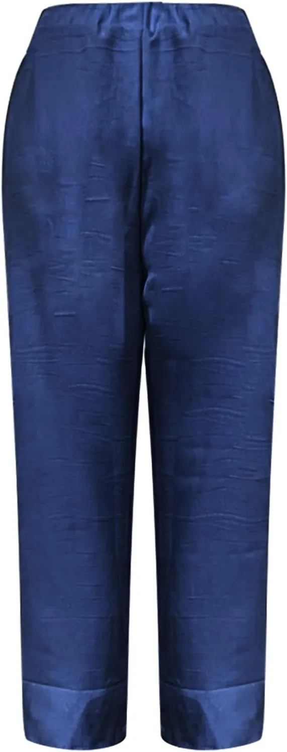 Capri Pants for Women Womens Capris Linen Pants with Pockets Cotton Joggers for Women Ladies Summer Causel Slacks