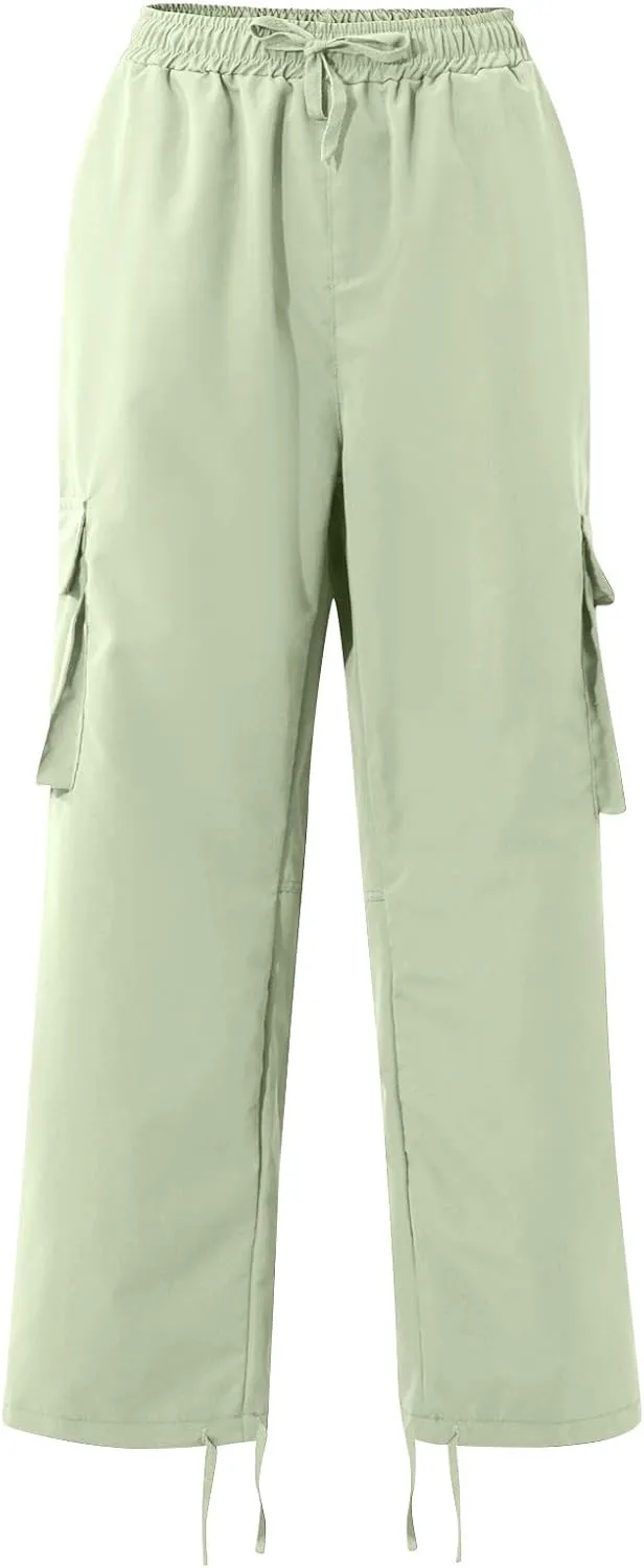 Cargo Work Pants for Men Elastic Waist Hiking Pants Plus Size Athletic Joggers with Multi Pockets Outdoor Tactical Pant