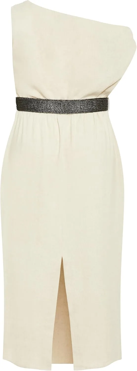 City Chic Women's Plus Size Maxi Dress-Millie Linen