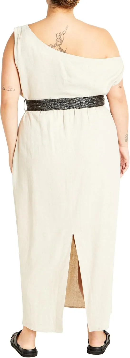 City Chic Women's Plus Size Maxi Dress-Millie Linen
