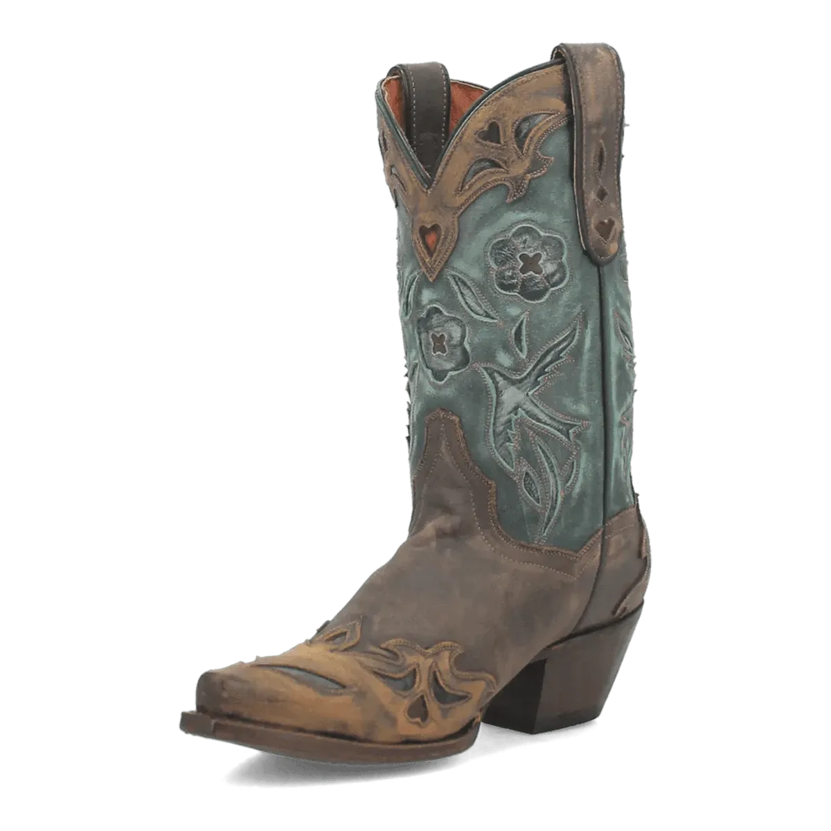 Dan Post Women's Vintage Bluebird Snip Toe Leather Boots - Chocolate DP3544