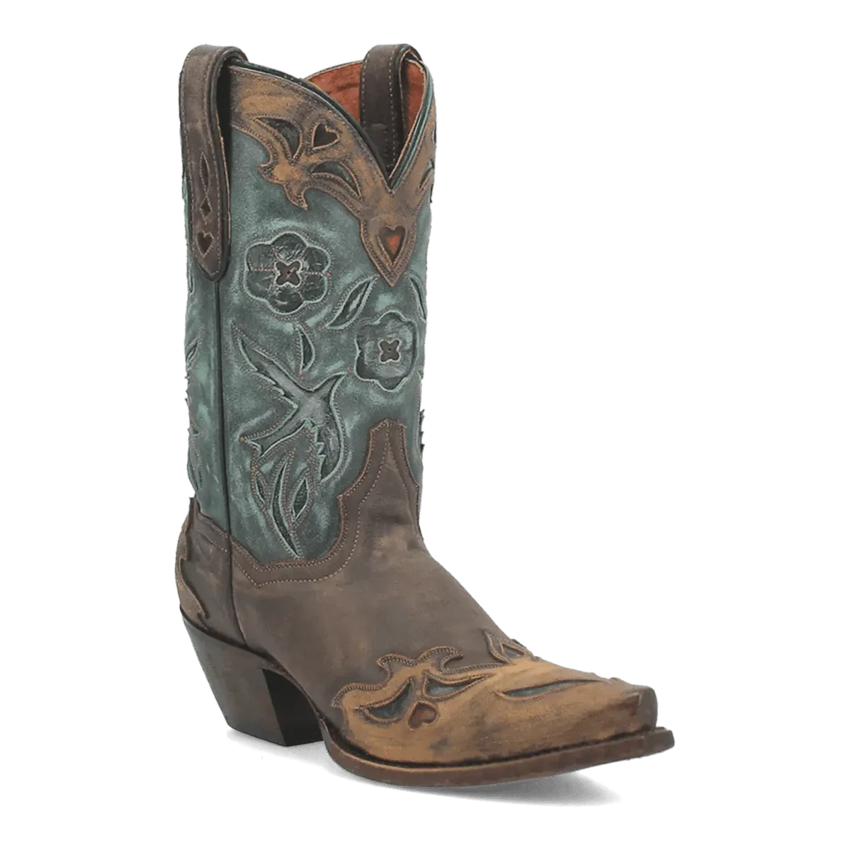 Dan Post Women's Vintage Bluebird Snip Toe Leather Boots - Chocolate DP3544