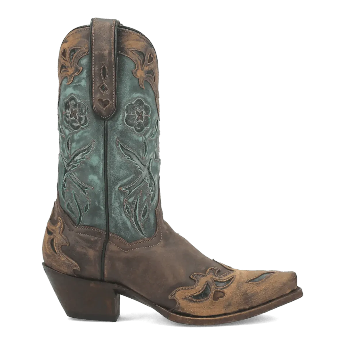 Dan Post Women's Vintage Bluebird Snip Toe Leather Boots - Chocolate DP3544