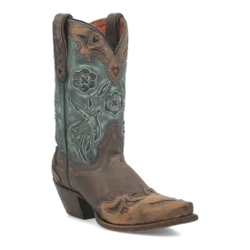 Dan Post Women's Vintage Bluebird Snip Toe Leather Boots - Chocolate DP3544