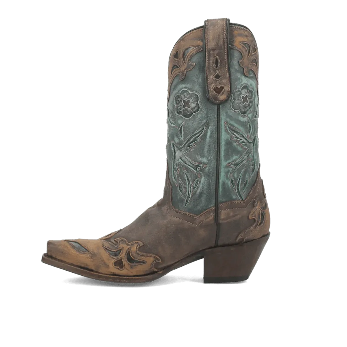 Dan Post Women's Vintage Bluebird Snip Toe Leather Boots - Chocolate DP3544