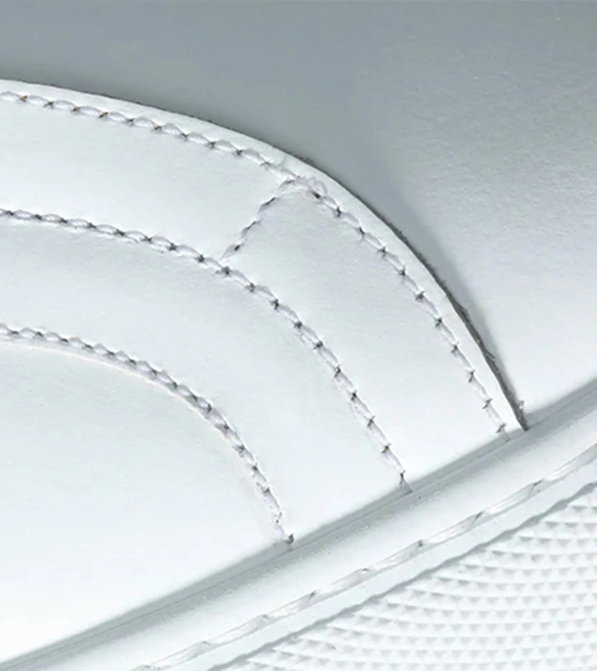 Elastic Slip On Sneaker In White Leather