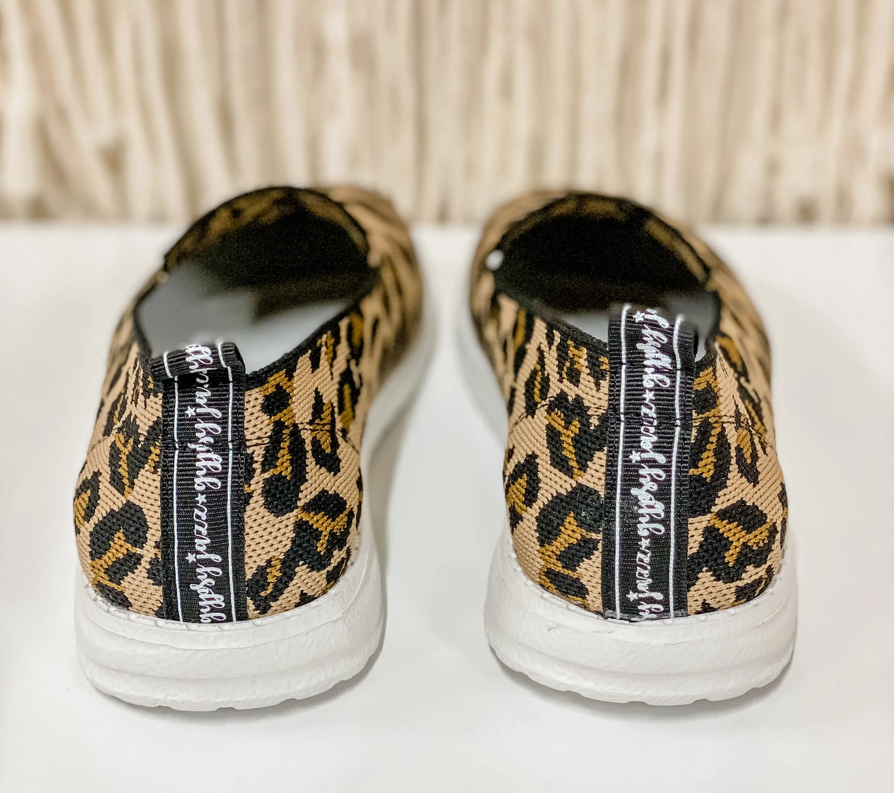 FINAL SALE- Swift Leopard Gypsy Jazz Slip On