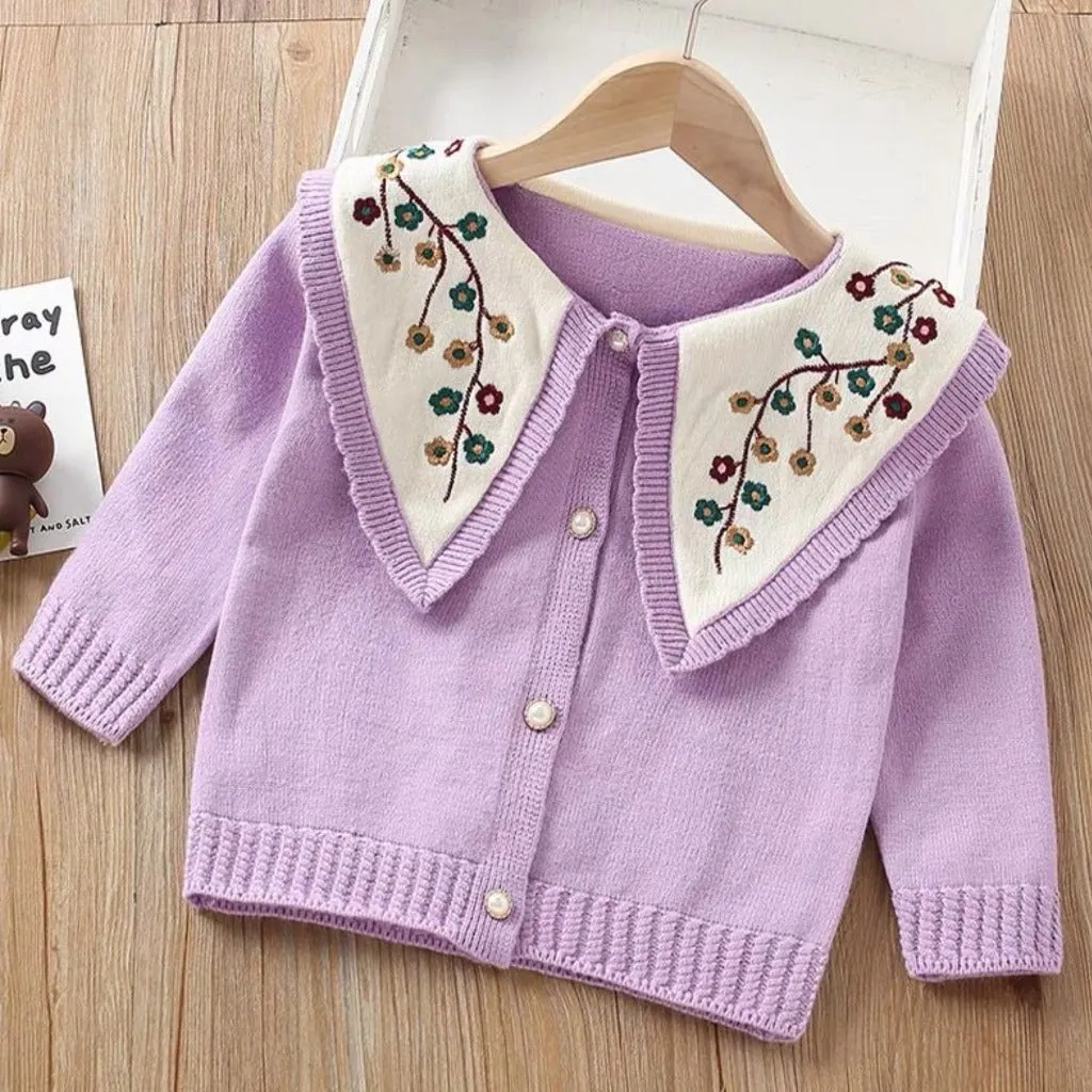 Floral Knitted Cardigan