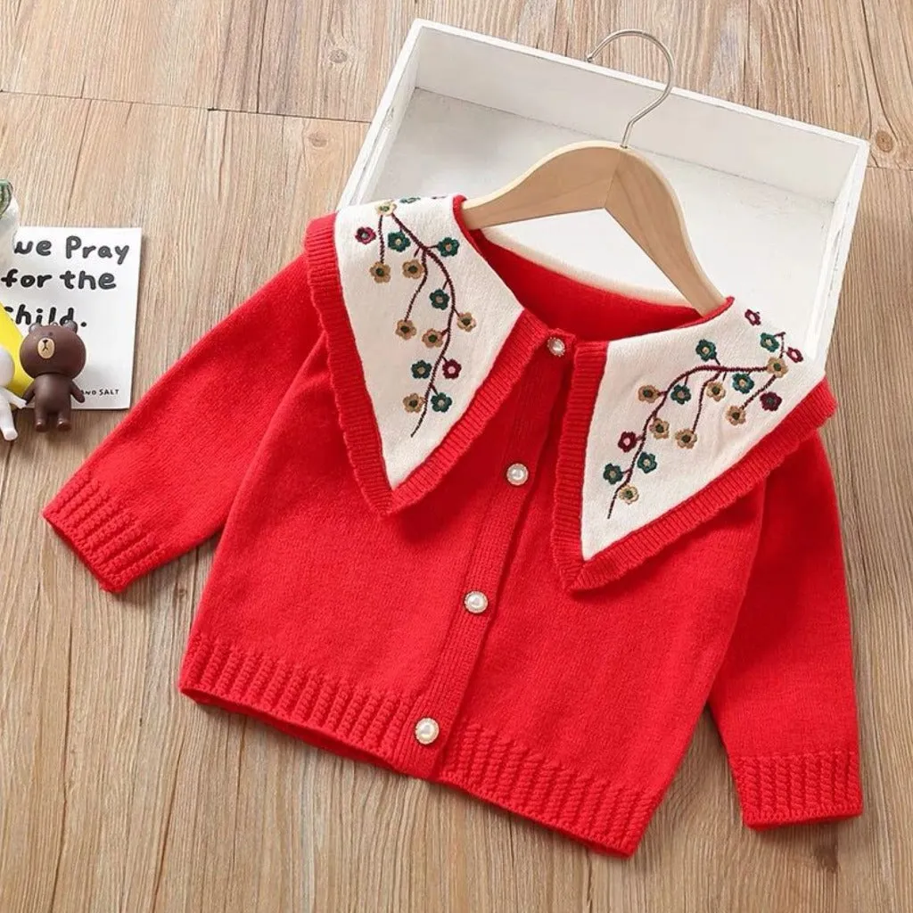 Floral Knitted Cardigan