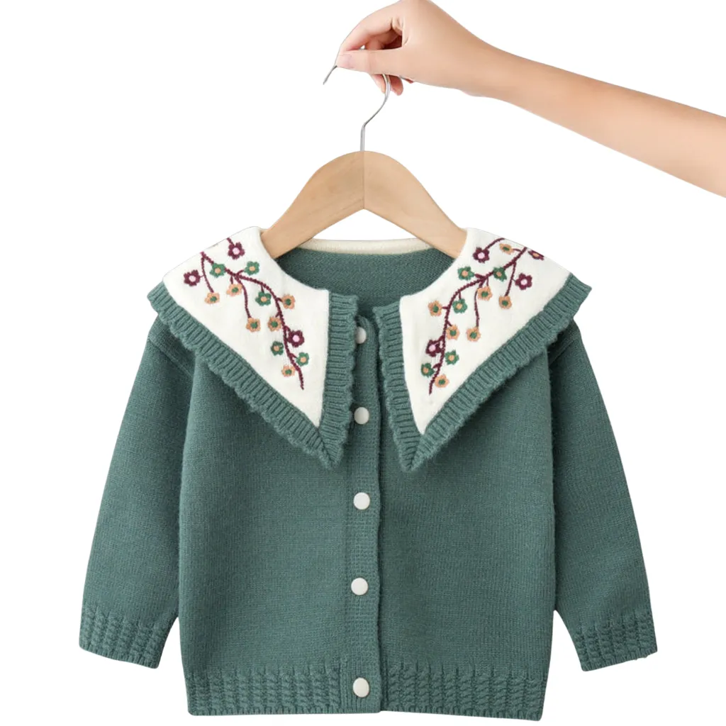Floral Knitted Cardigan