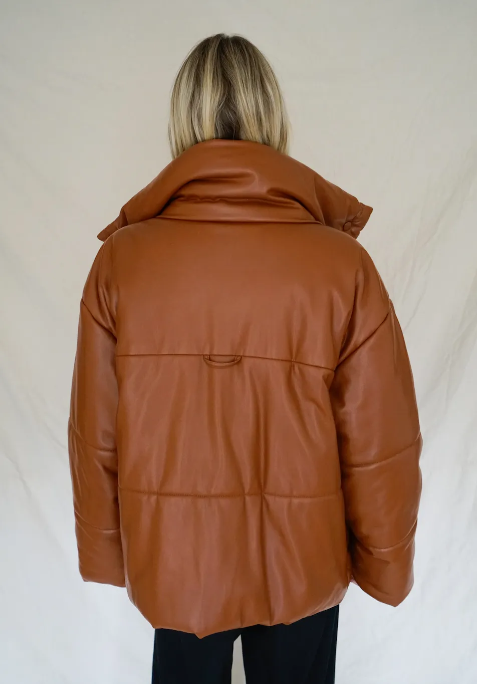 Hide Vegan Leather Puffer Jacket