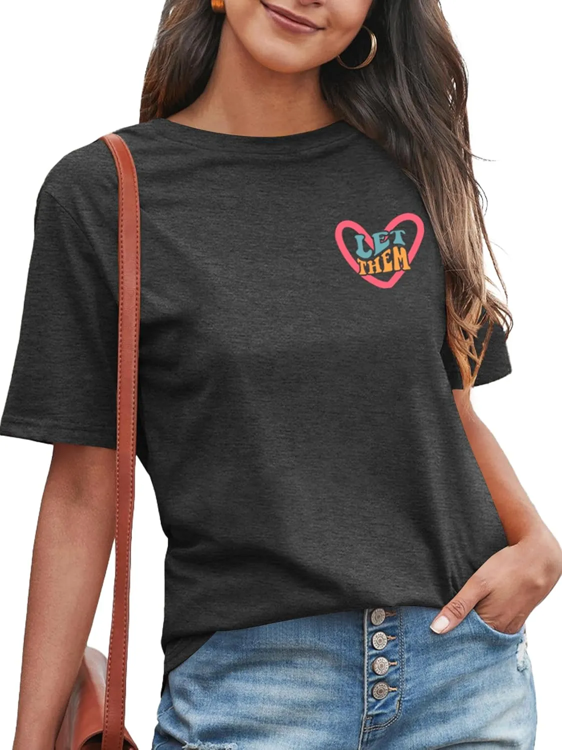 Mental Health Shirt for Women Let Them Misunderstand You Tshirt Cute Heart Motivational Graphic Tee Inspirational Gift