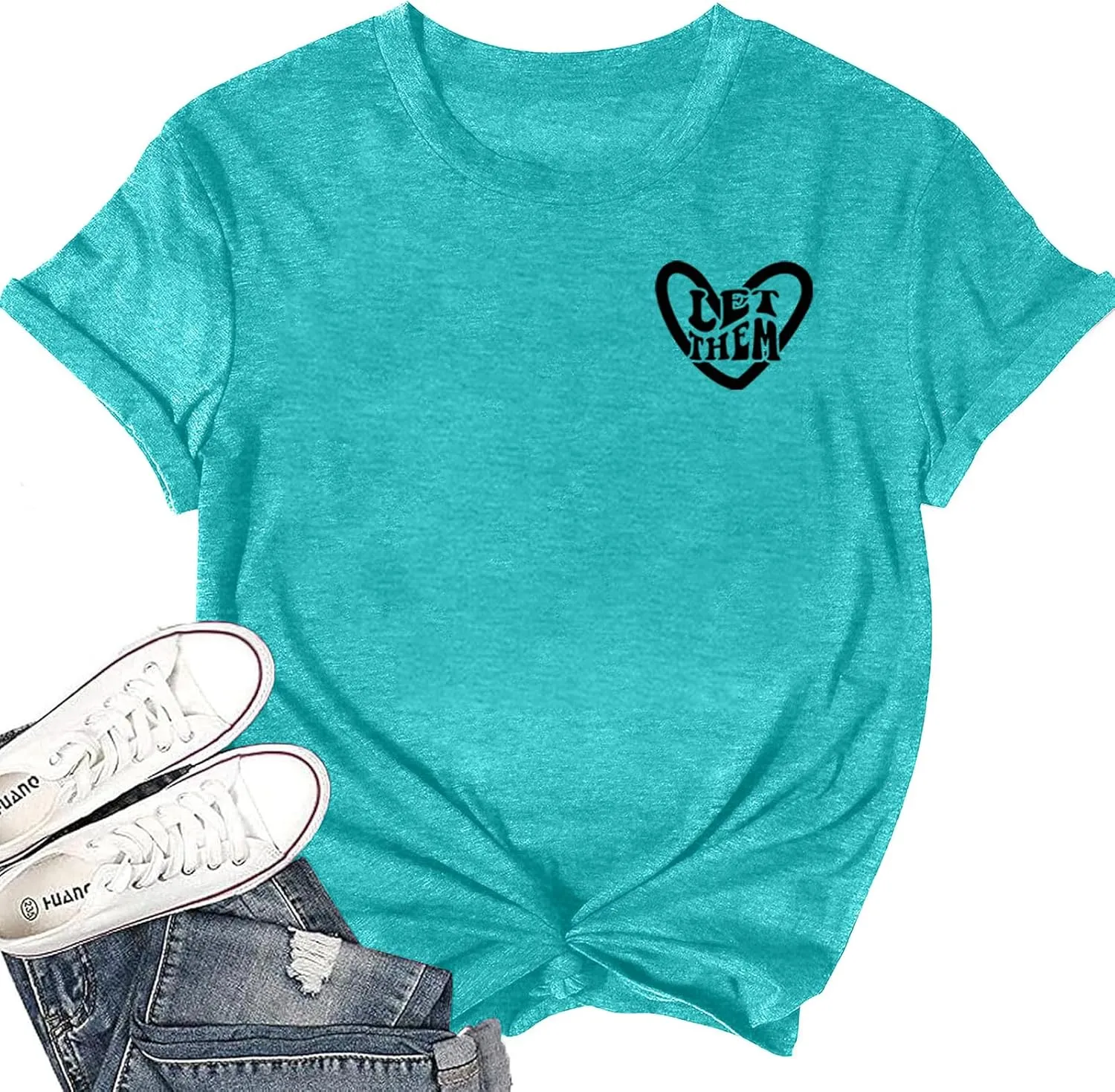 Mental Health Shirt for Women Let Them Misunderstand You Tshirt Cute Heart Motivational Graphic Tee Inspirational Gift