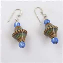 Mood Twilight Blue Mirage Bead Earrings