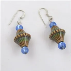 Mood Twilight Blue Mirage Bead Earrings