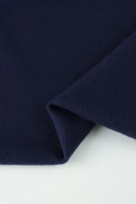 Navy Brushed Sweater Knit