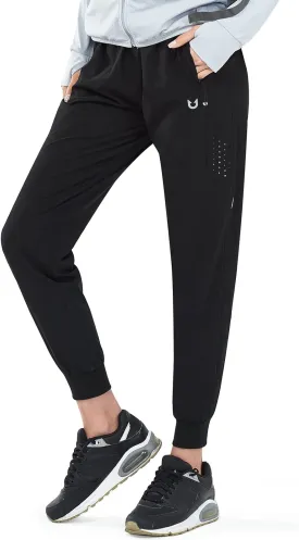 NORTHYARD Women's Running Athletic Pants Track Lightweight Joggers Workout Jogging Casual Sweatpants with Zipper Pockets
