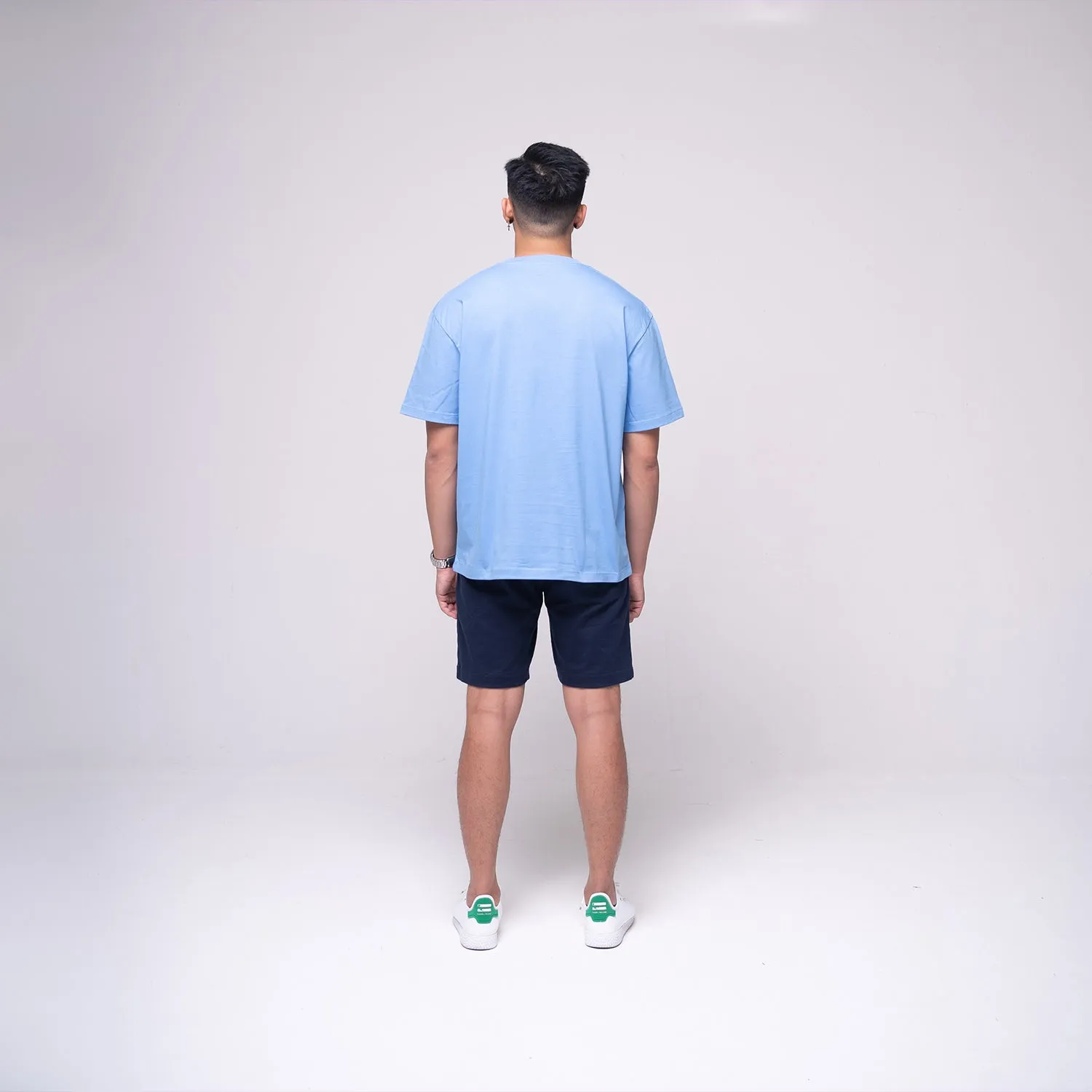 Oversized Basic T-shirt Light Blue