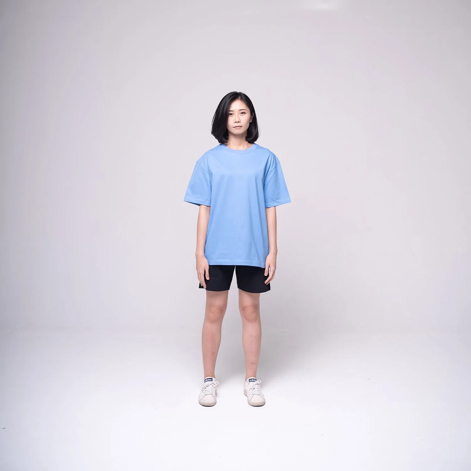 Oversized Basic T-shirt Light Blue