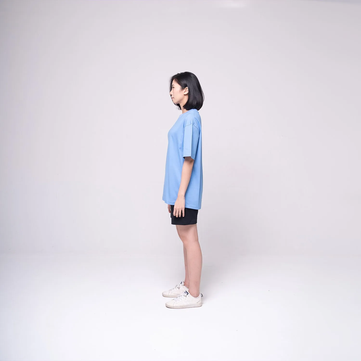 Oversized Basic T-shirt Light Blue