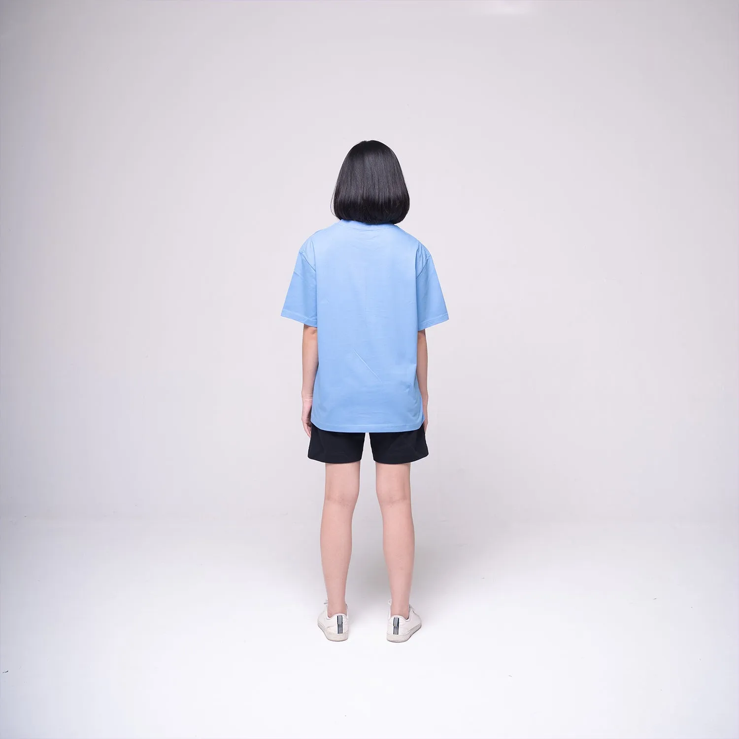 Oversized Basic T-shirt Light Blue