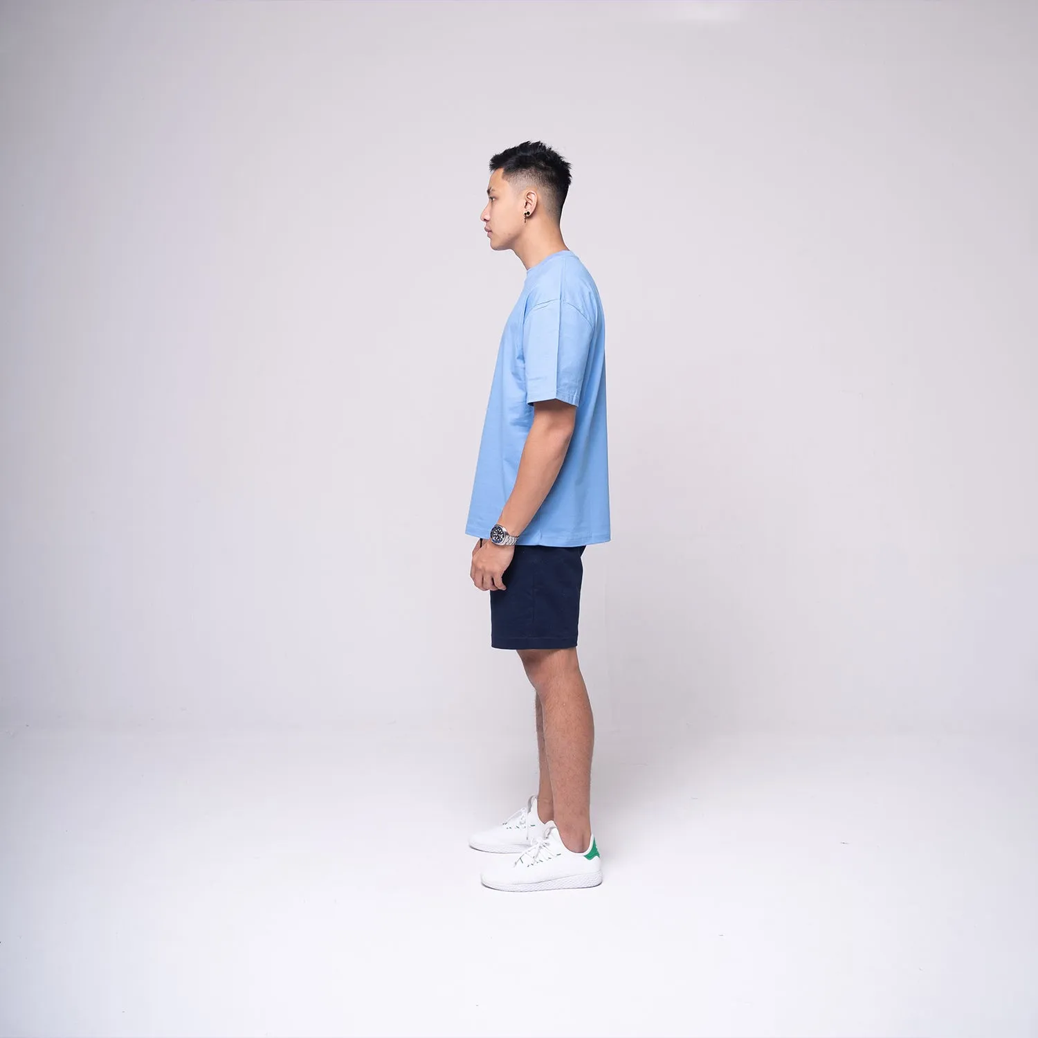 Oversized Basic T-shirt Light Blue