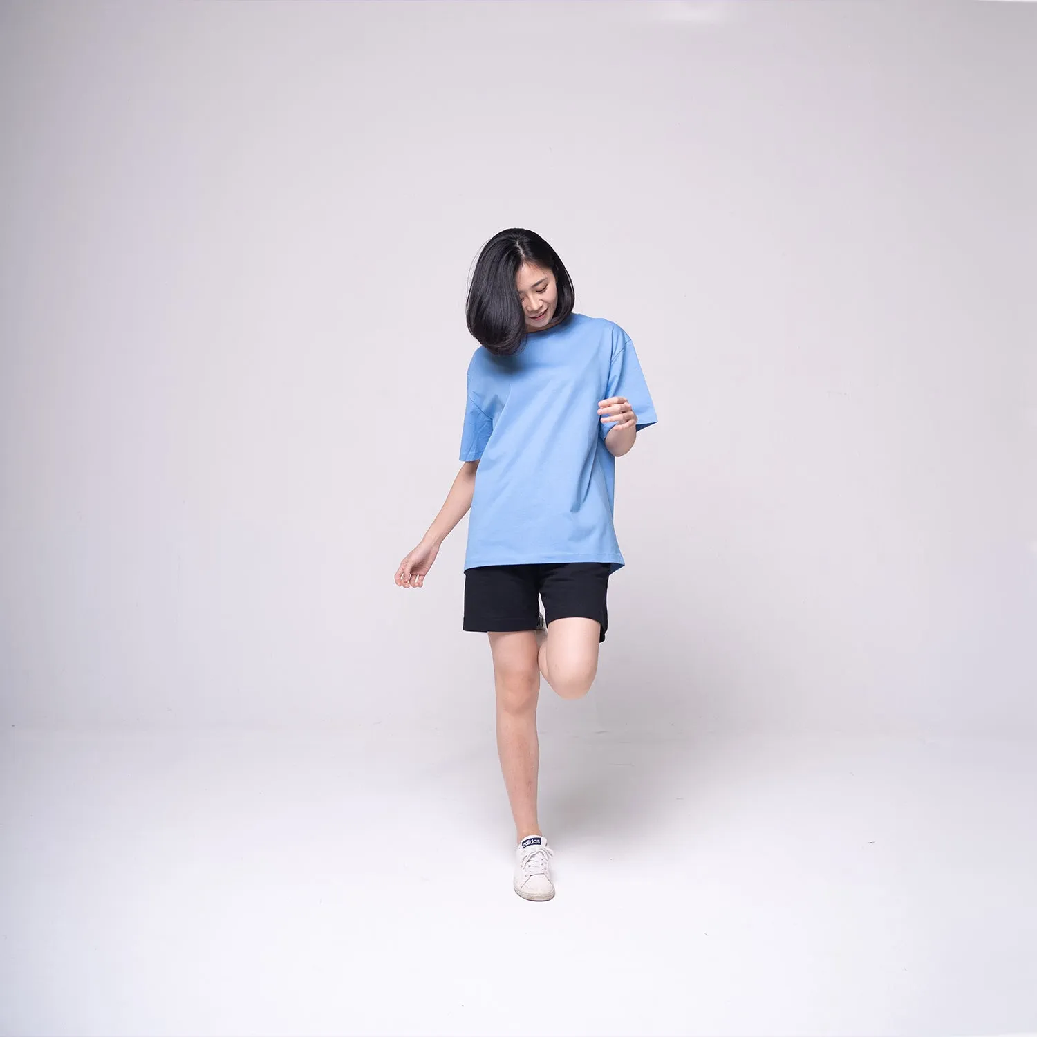 Oversized Basic T-shirt Light Blue