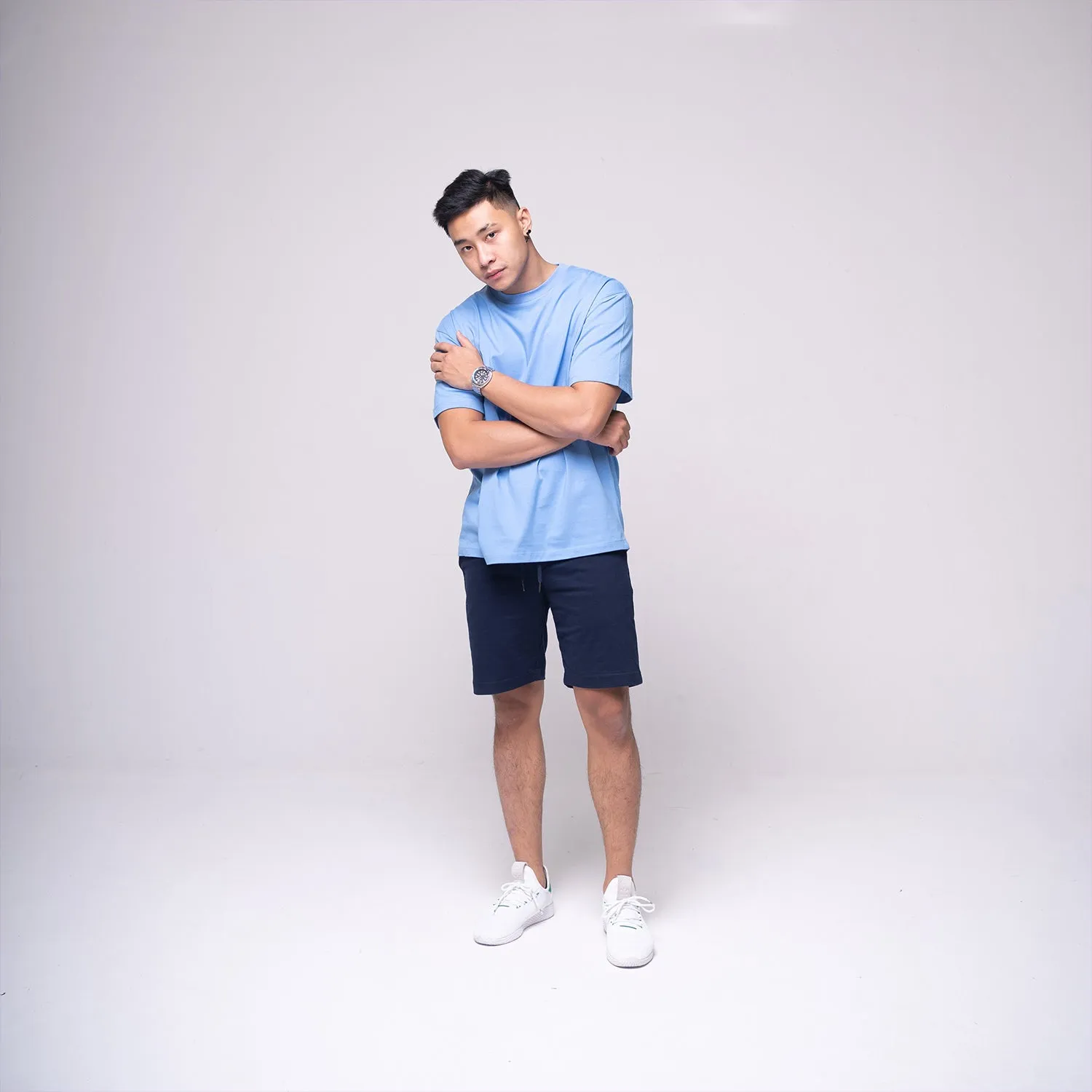 Oversized Basic T-shirt Light Blue