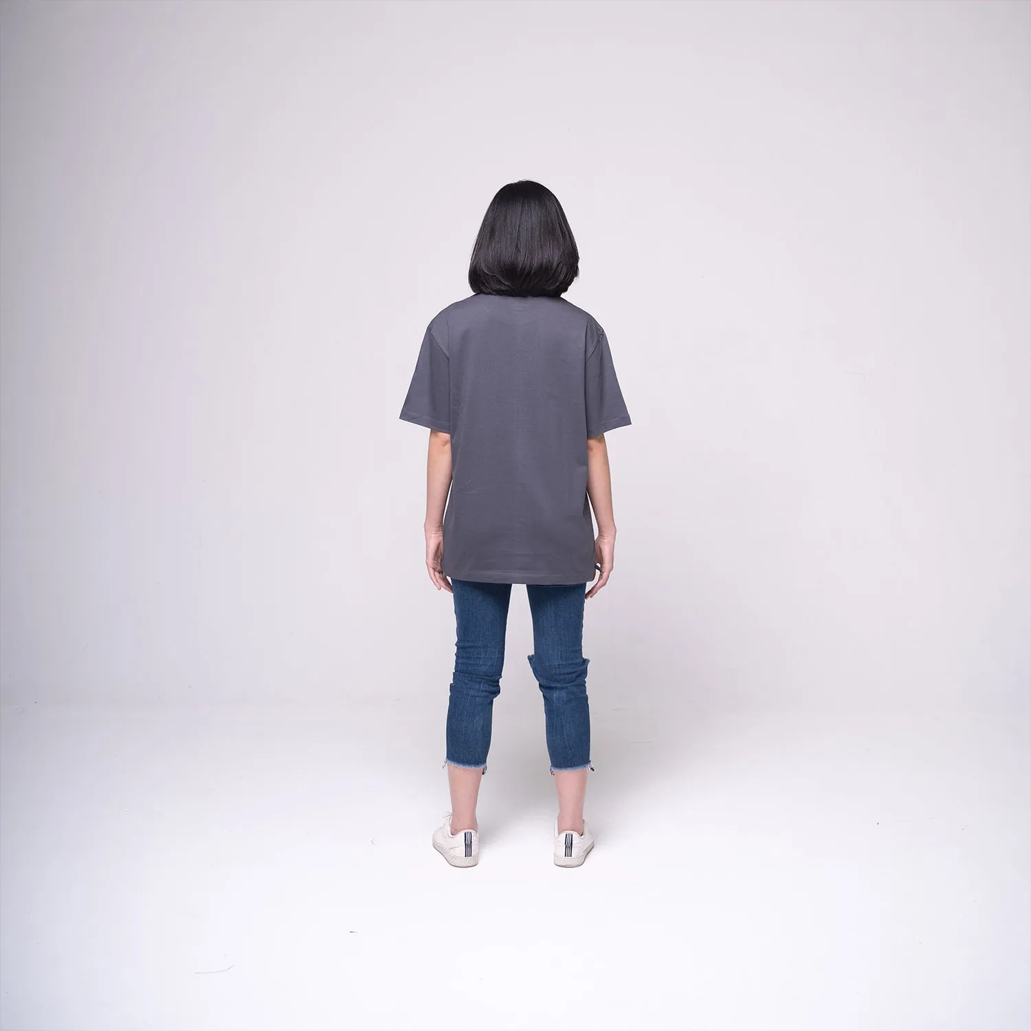 Oversized Pocket T-shirt Dark Grey