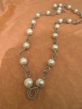 Pearl Silver Necklace