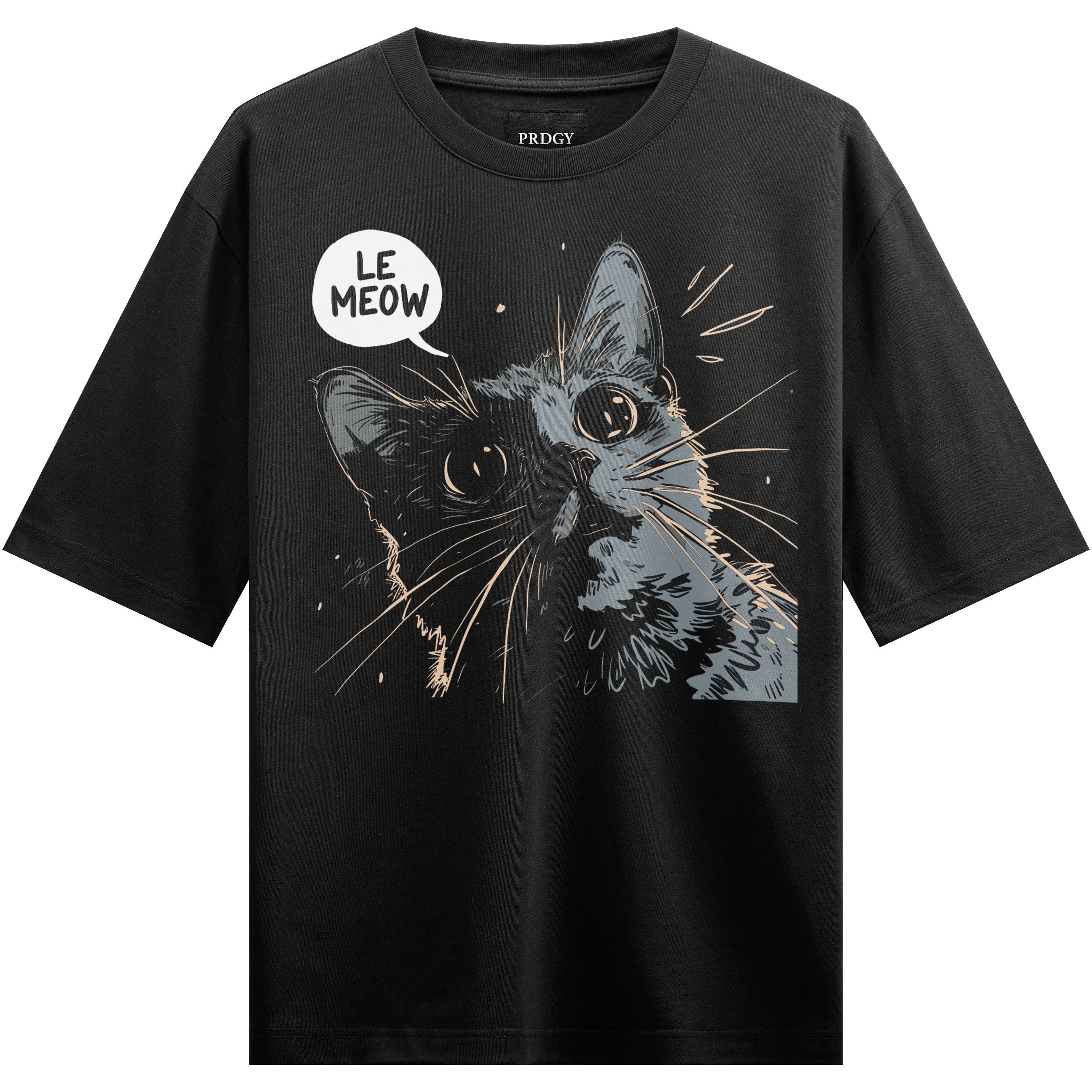PRDGY Le MEOW Oversized T-Shirt