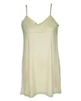 Premium Camisole Stretch Basic With Padded Lace - Long Layering Camisole - Adjustable Straps - Skin Color - 6377