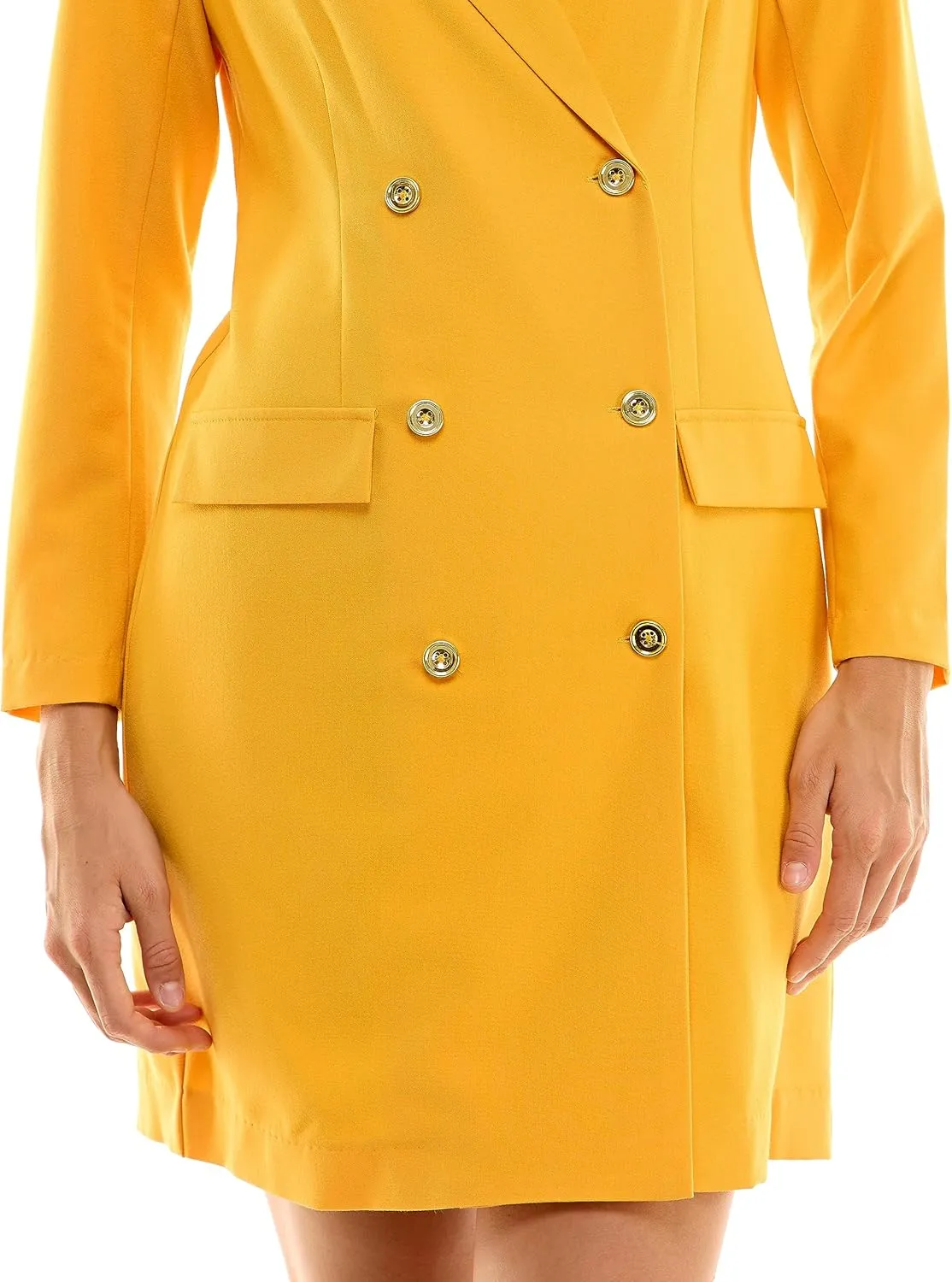 Sharagano Women's Versatile Stretch Sharkskin Blazer Dress