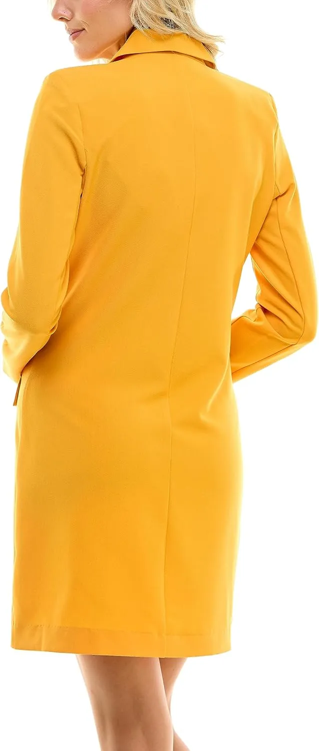 Sharagano Women's Versatile Stretch Sharkskin Blazer Dress