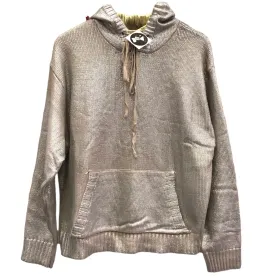 Silver Knit Hoody Sweater