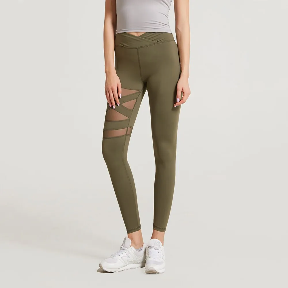 Slim Mesh High Waist Elasticity Yoga Pants