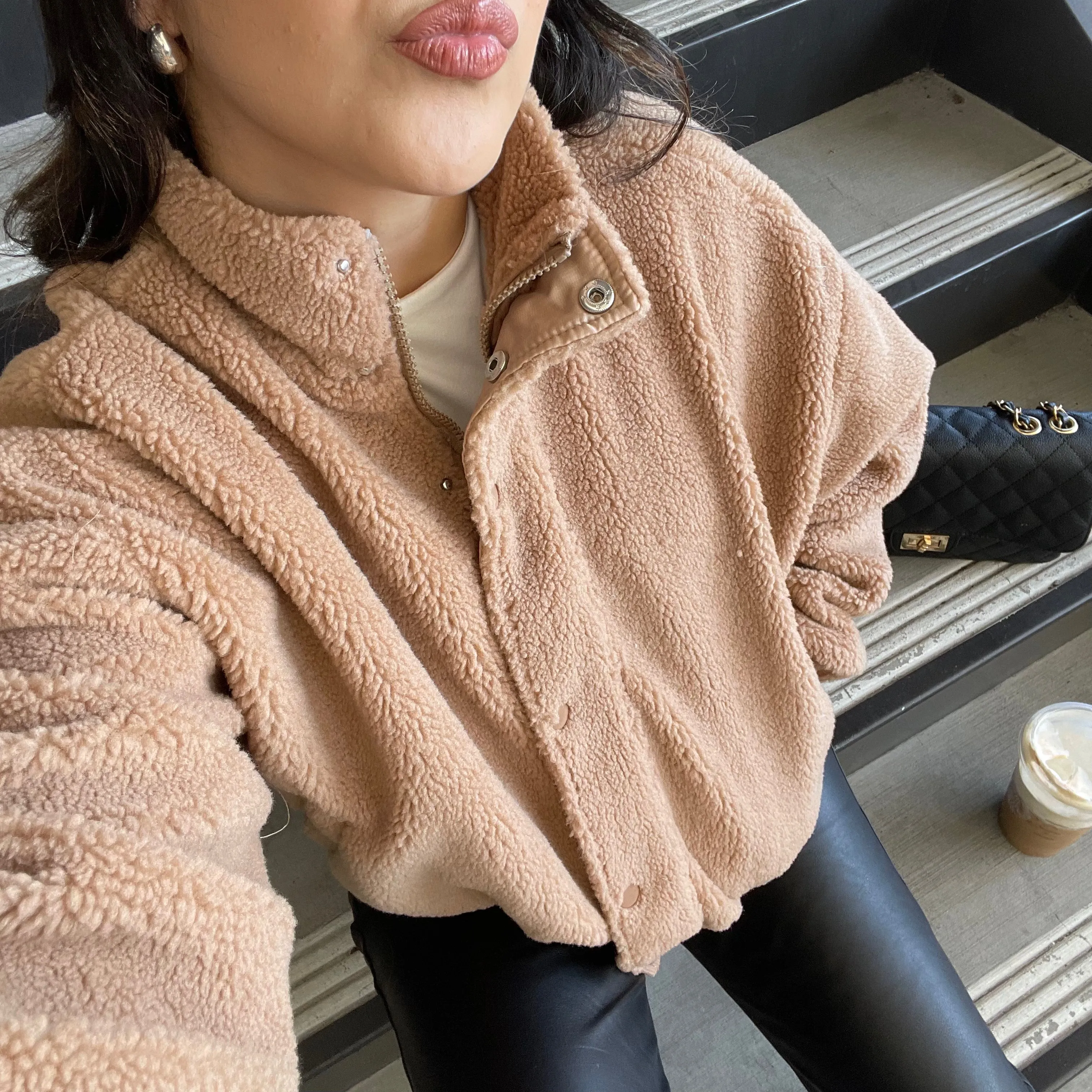 Teddy Sherpa Bomber Jacket