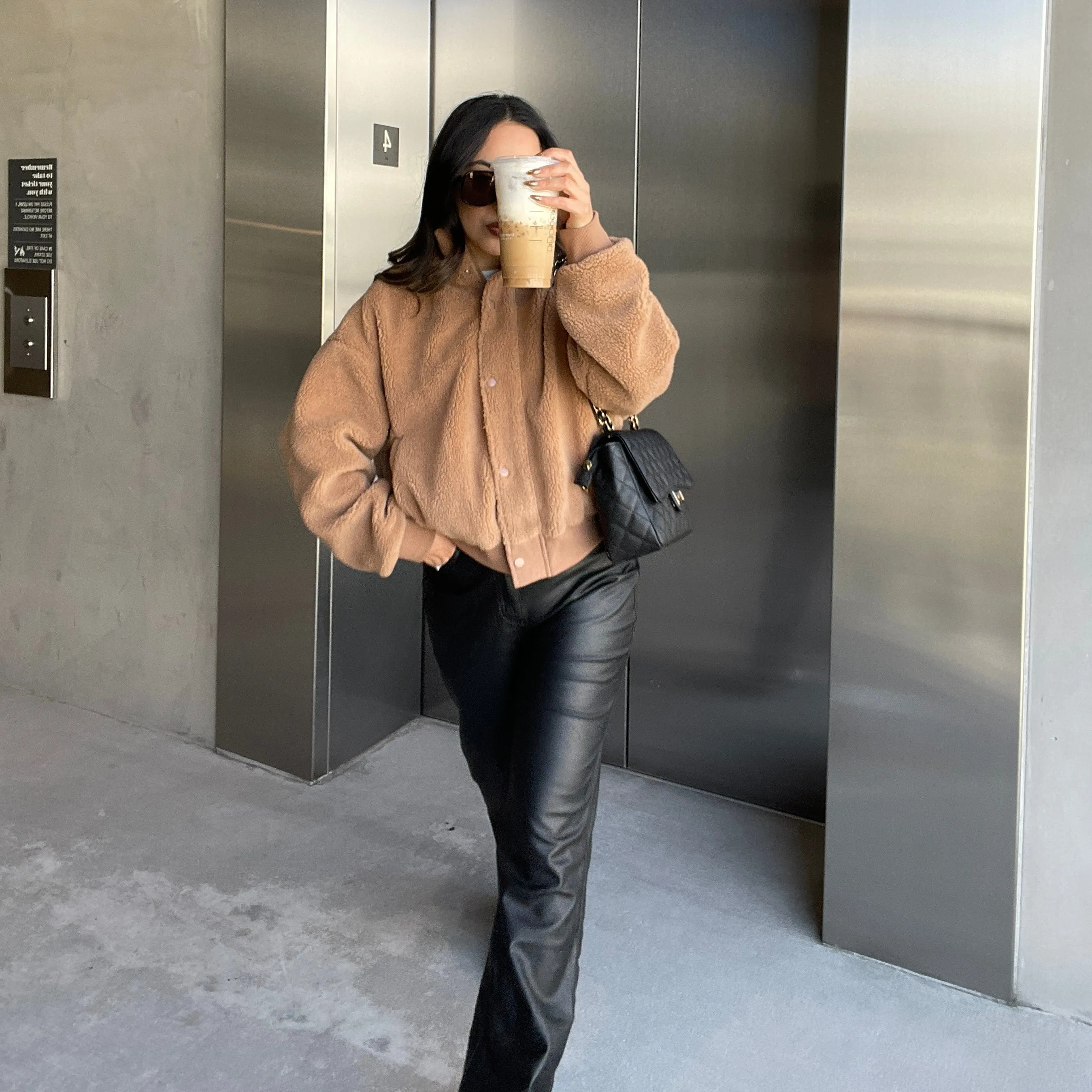 Teddy Sherpa Bomber Jacket