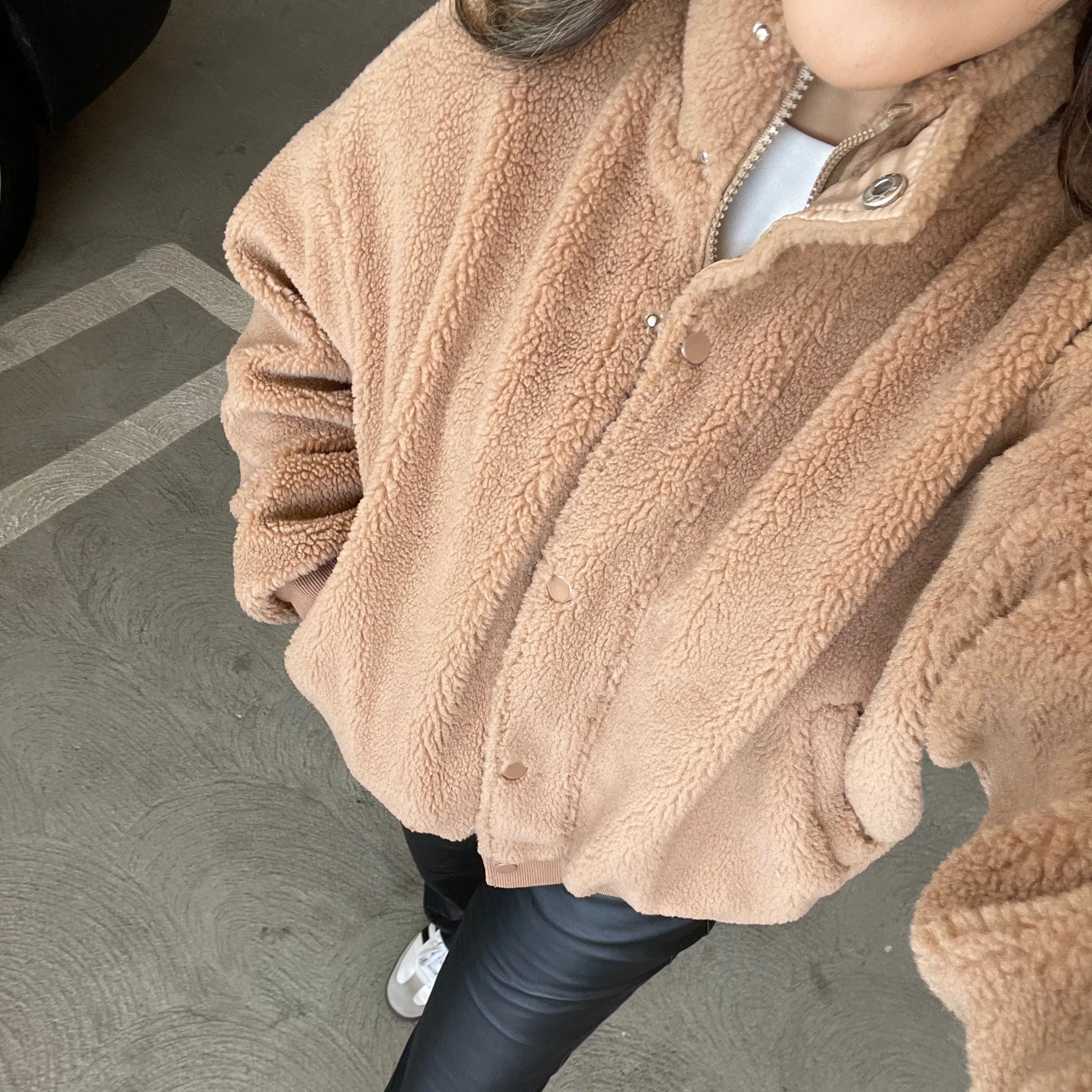 Teddy Sherpa Bomber Jacket