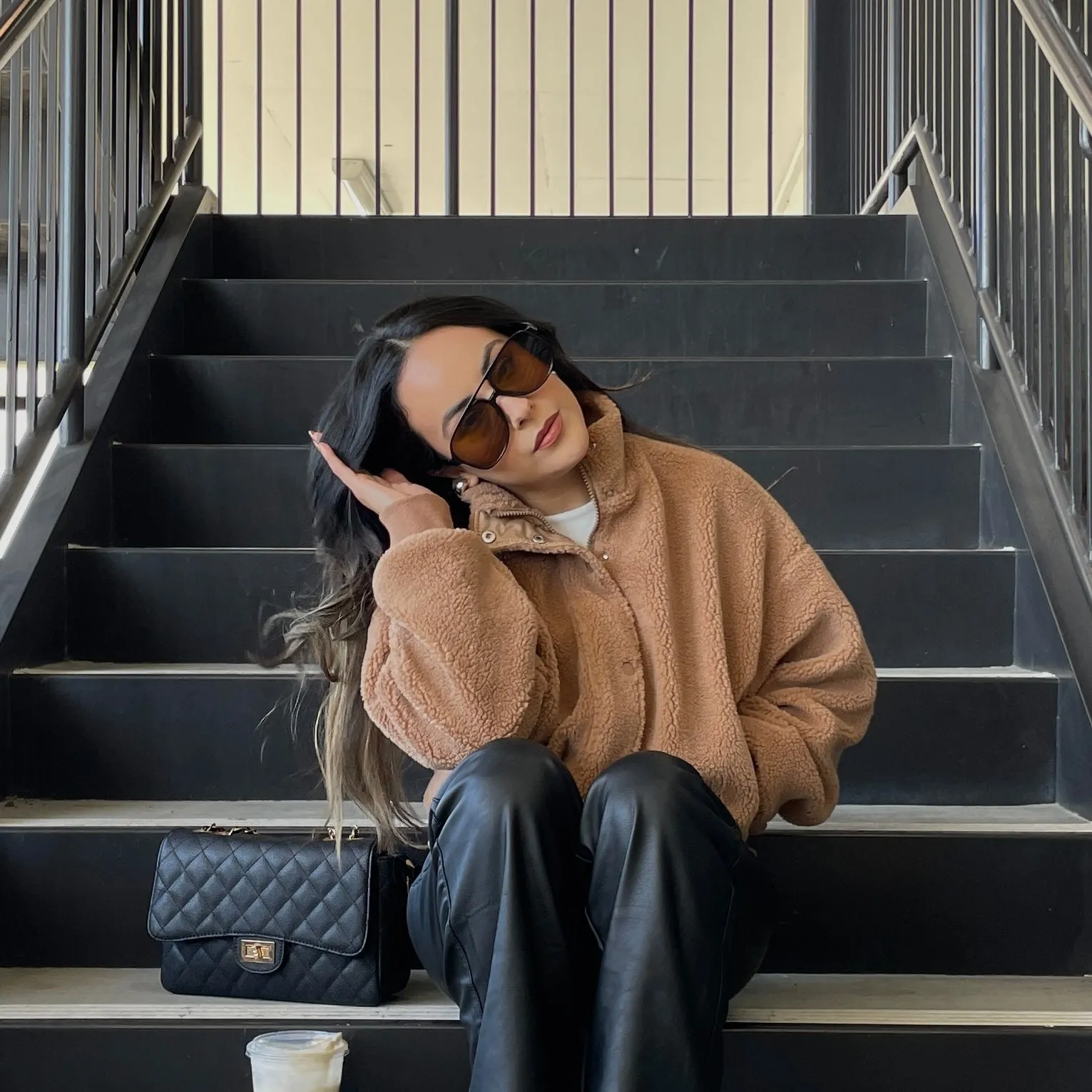 Teddy Sherpa Bomber Jacket