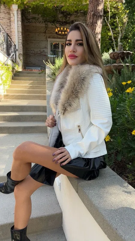 THE STARRY NIGHTS FAUX JACKET
